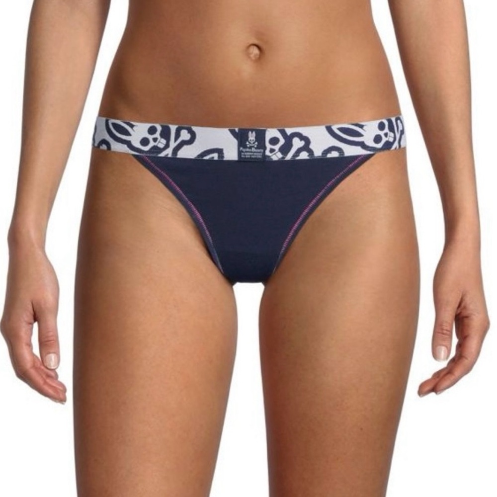 PSYCHO BUNNY Skull-Print Banded Thong.Size XS. NWT